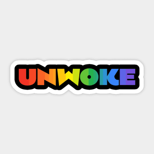 Unwoke Sticker